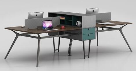 4-Person Partitioned Office Workstations-406