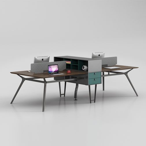 4-Person Partitioned Office Workstations-406