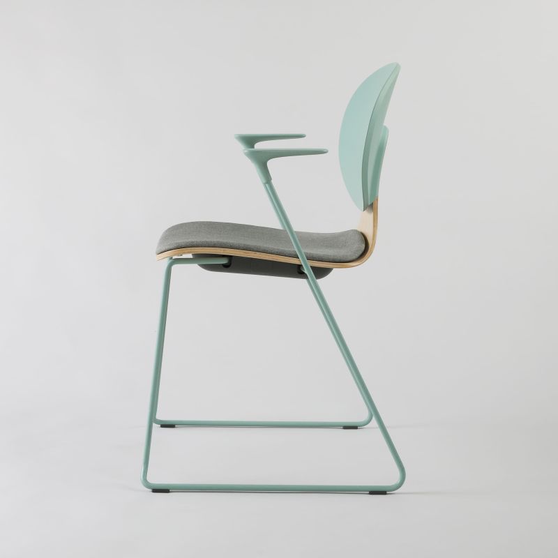 Plastic And Wood Dining Chair LUNAR