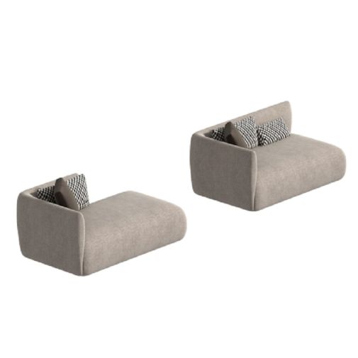 Modern Light Gray Office Sofa