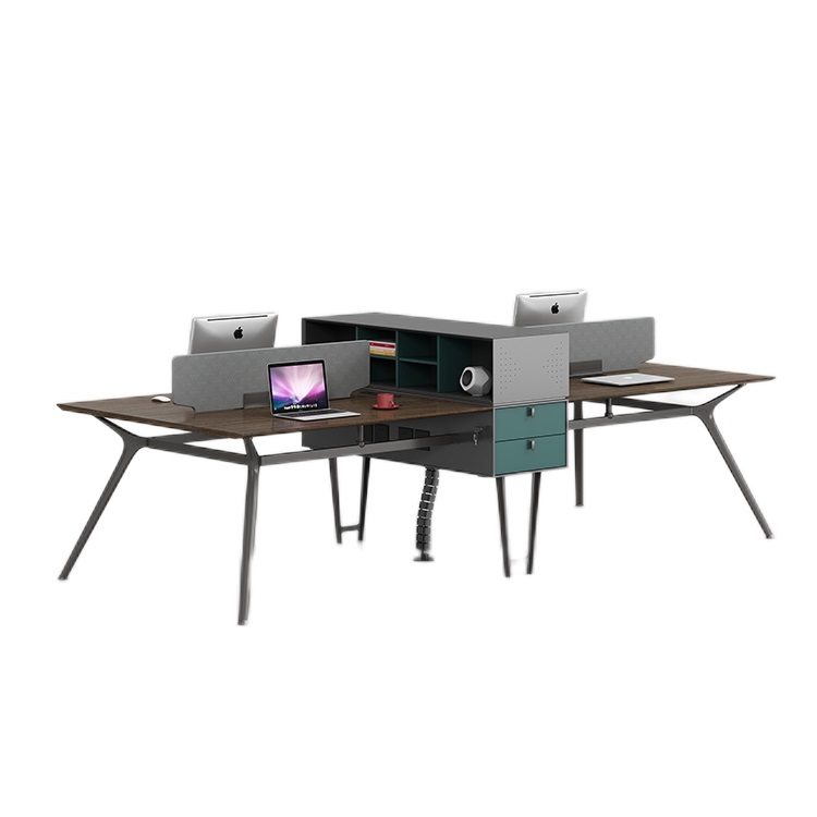 4-Person Partitioned Office Workstations-406