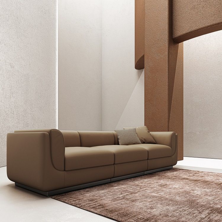 Single Seater Right Arm Leather Sofa