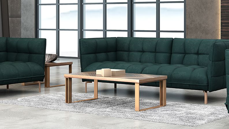 Square Eucalyptus Coffee Table