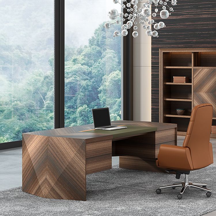 Wooden Eucalyptus Executive Desk