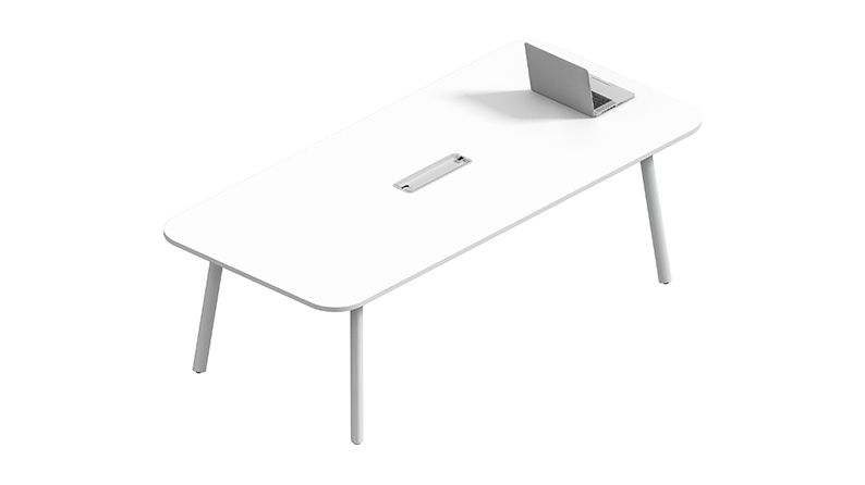 Simple White Conference Table