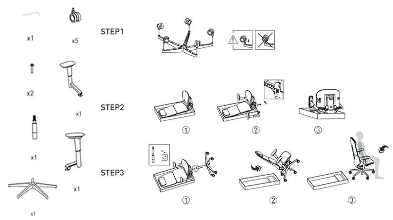 3-step fast installation