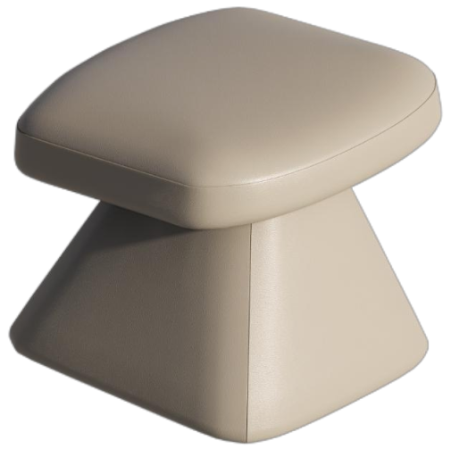 Single backless sofa chair