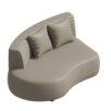 Curved sofa