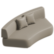 Curved sofa