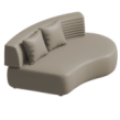 Curved sofa