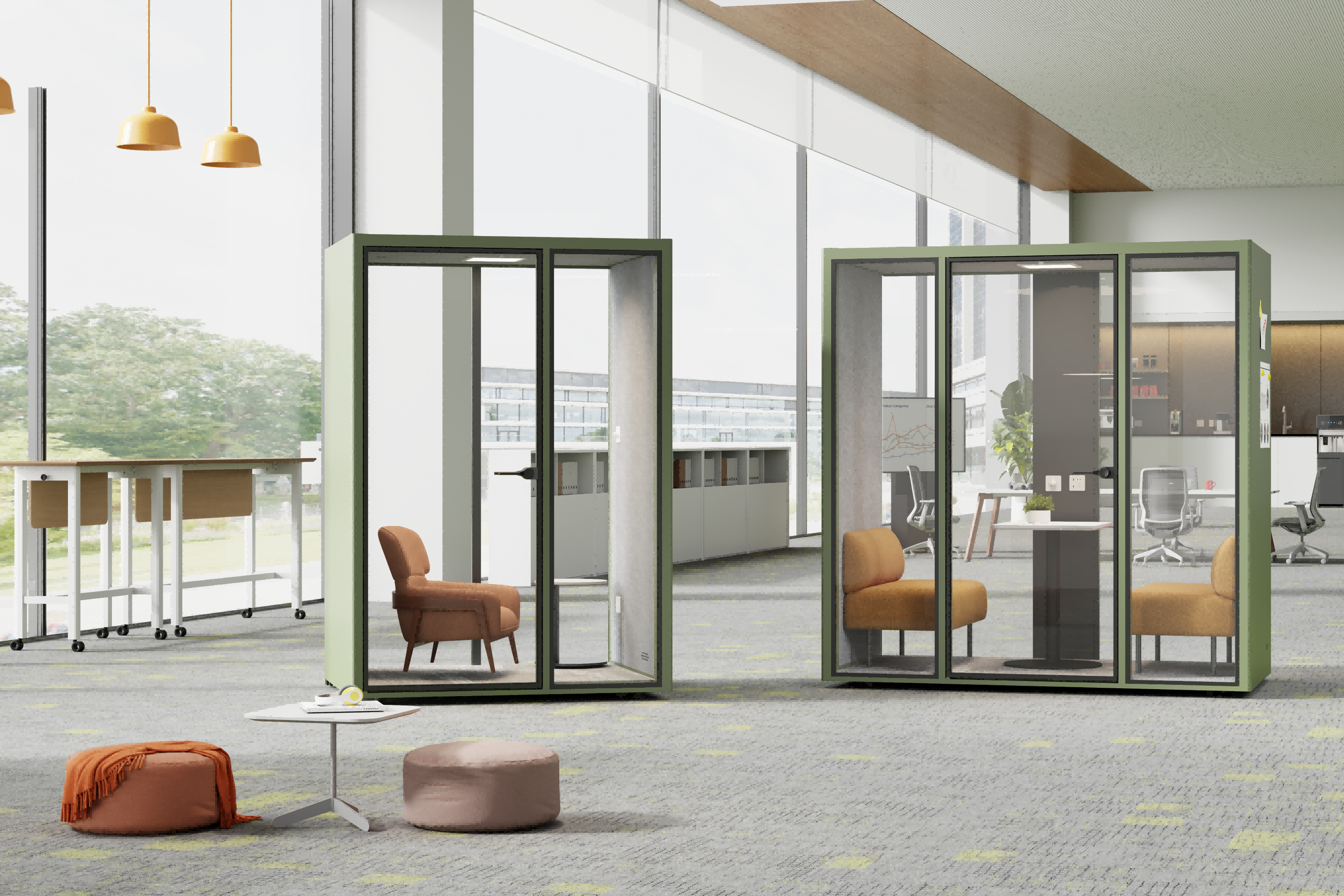 What affects the price of an office pod?