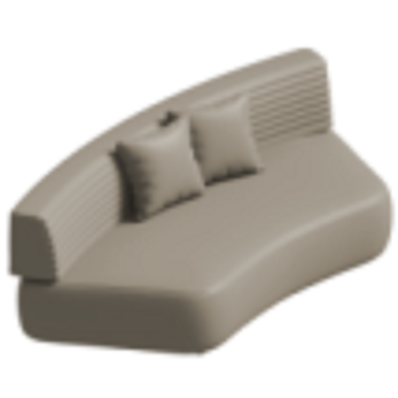 Curved sofa