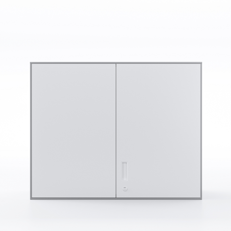 White Swing Door Cabinet with Top Panel and 1 Shelf