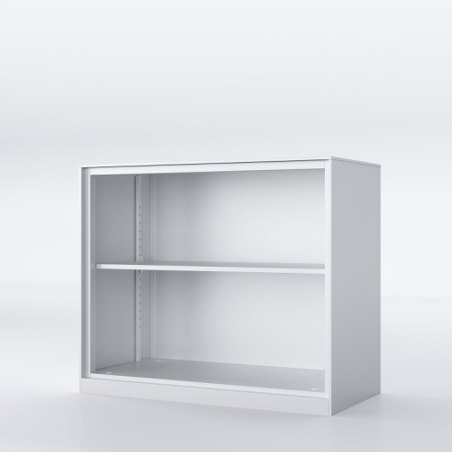 Open Shelf Storage Unit (1-Shelf with Top Panel) - White
