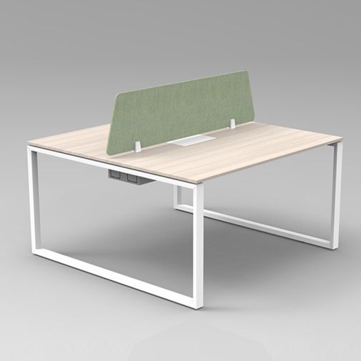 2-Person Office Workstation (Upholstered Screen)