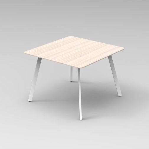 Square Negotiating Table with Metal Frame