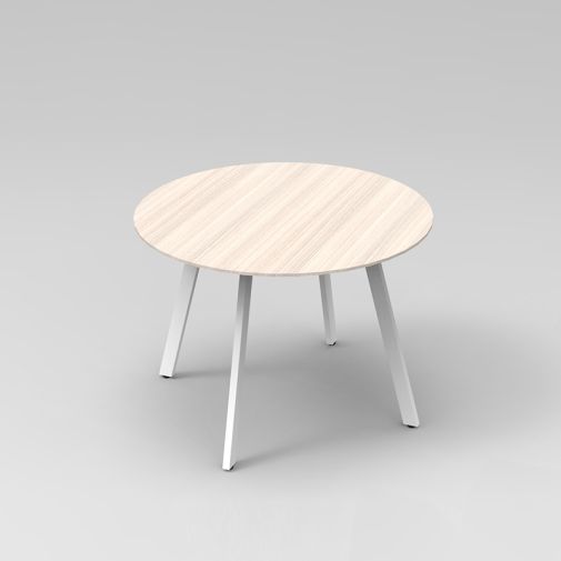 Round Meeting Table with Metal Frame