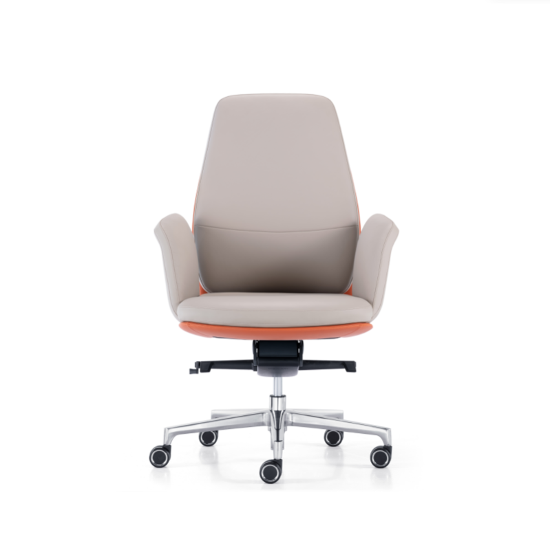 M9H Premium Leather Office Chair with Aluminum Alloy Base