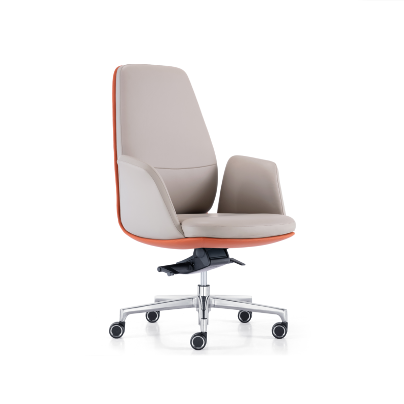 M9H Premium Leather Office Chair with Aluminum Alloy Base