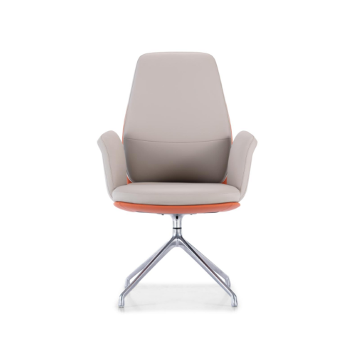 M13V Premium Leather Conference Chair with Aluminum Alloy Base
