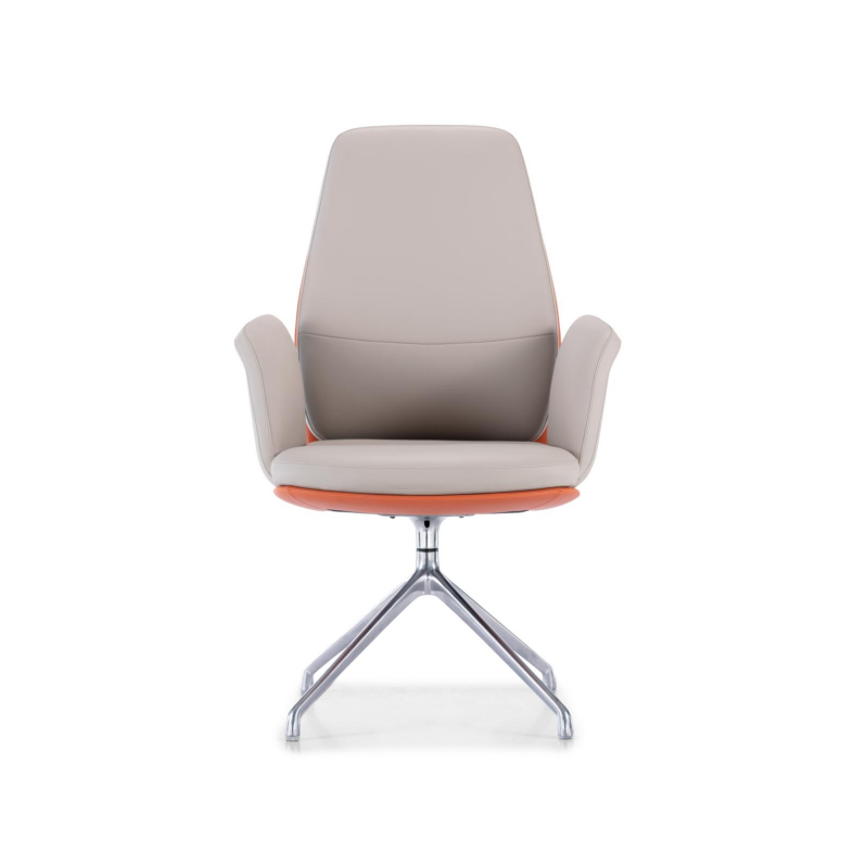 M13V Premium Leather Conference Chair with Aluminum Alloy Base