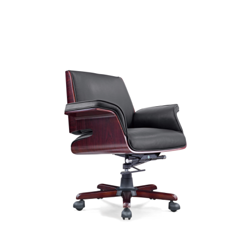 MY‑6024‑ML Executive Chair – Wood‑Framed Authority with Contemporary Comfort