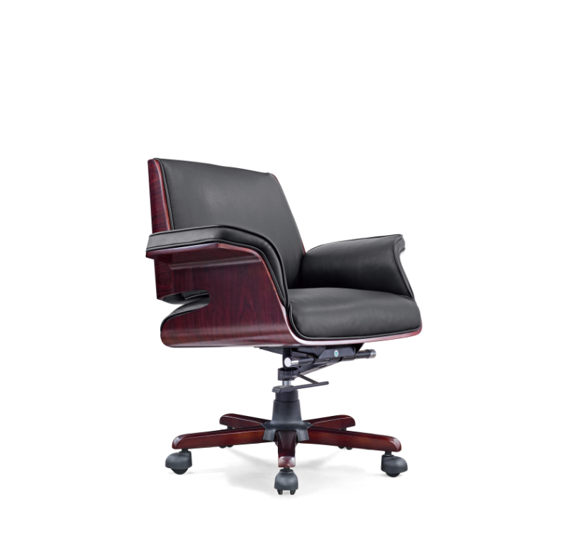 MY‑6024‑ML Executive Chair – Wood‑Framed Authority with Contemporary Comfort
