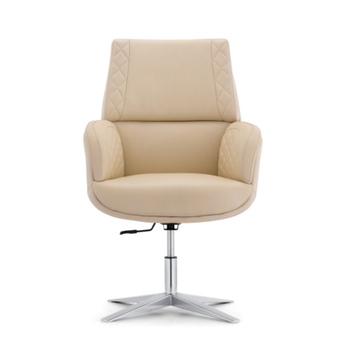 MY‑6085‑VL Visitor Chair – Italian Leather · Modern Reception Comfort