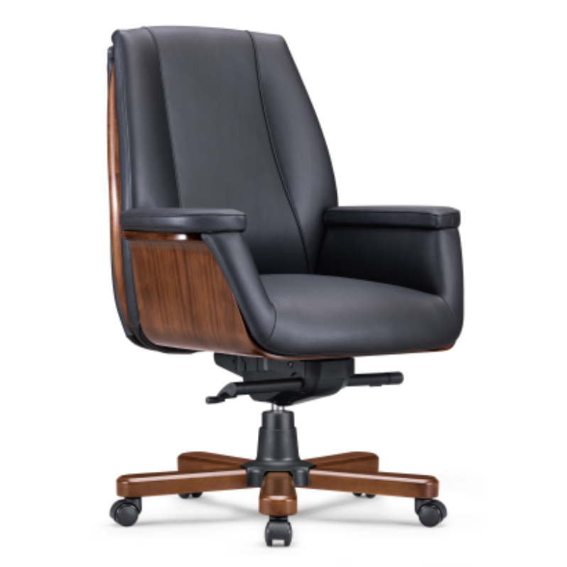 MY‑6087‑ML Executive Chair – Italian Leather · Mid‑Back Luxury