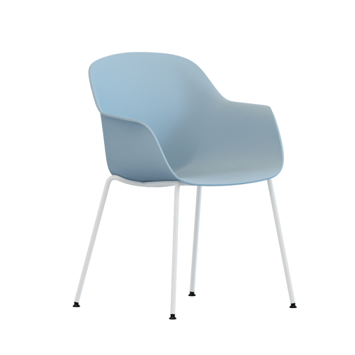 Tub‑4LM‑NF Lounge Chair – PP Shell · Metal Base