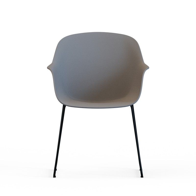 Tub‑SI‑NF Lounge Chair – PP Shell · Metal Sled Base · No Cushion