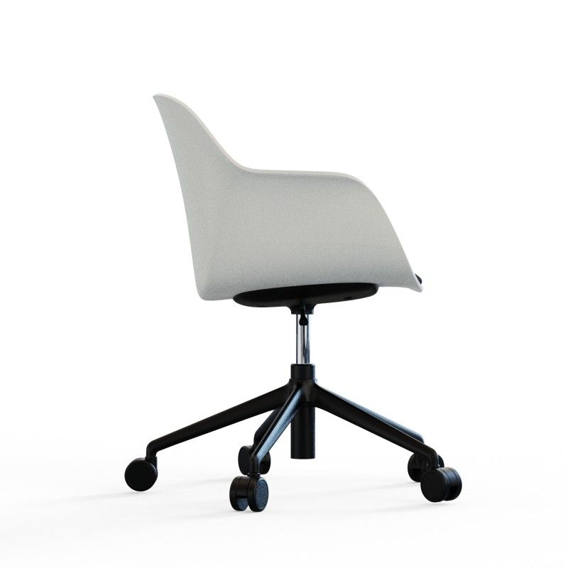 Tub‑5SM‑WHA‑SF Task Chair – PP Shell · Soft Cushion Seat · Aluminum Five‑Star Base with Casters