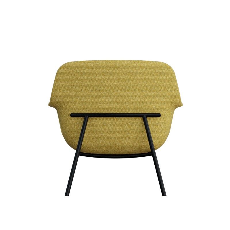 Pi‑L4LM Lounge Chair – Moulded Foam Interior · Fabric Upholstery · Metal Base