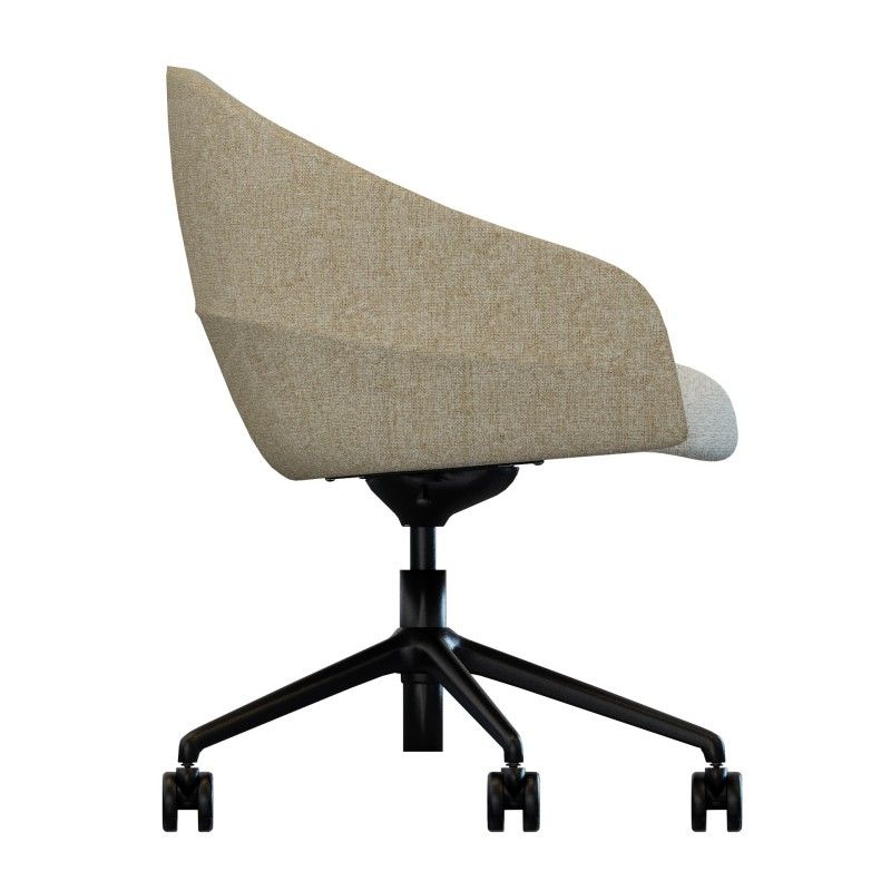 Leaf‑S5SM‑W Task Chair – Moulded Foam Interior · Adjustable Height · Aluminum Five‑Star Base with Casters