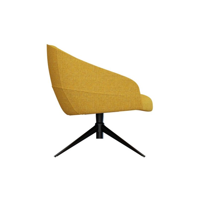 Leaf‑L4SM‑2 Lounge Chair – Moulded Foam Interior · Fabric Upholstery · Swivel Base with Auto‑Return Function