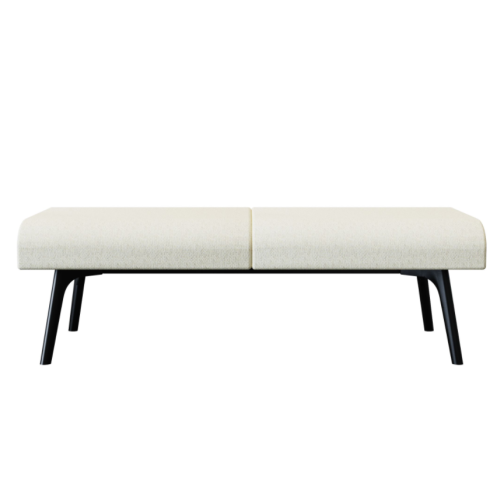 Bay‑2‑0B0A Modular Sofa – Moulded Foam Body · Black Metal Legs