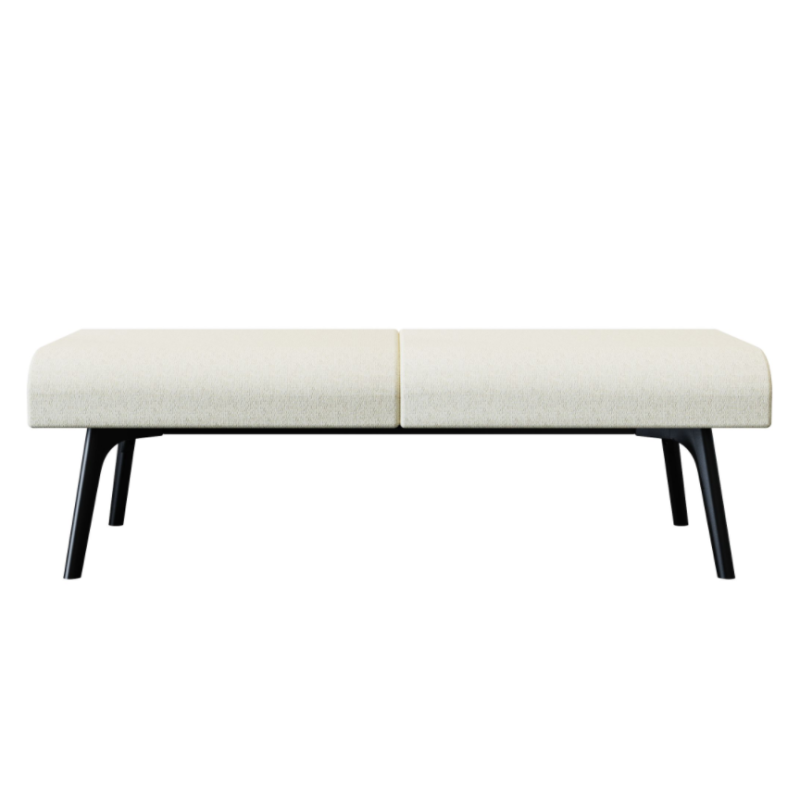 Bay‑2‑0B0A Modular Sofa – Moulded Foam Body · Black Metal Legs