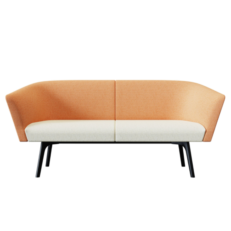 Bay‑2‑2B2A Modular Sofa – Moulded Foam Construction · Black Metal Legs