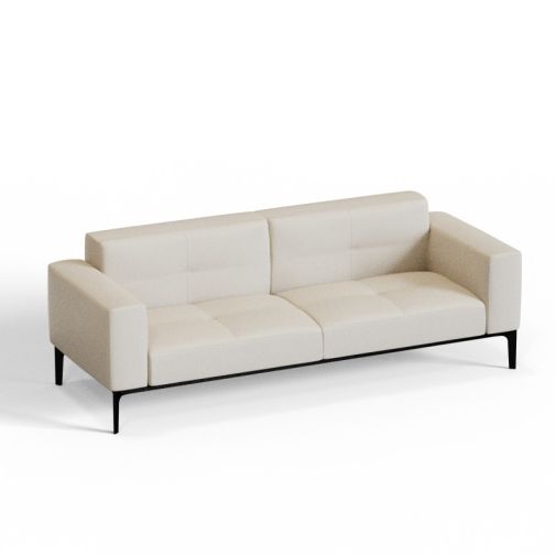 EXE‑03 – Three‑Seat Sofa · Solid Wood Frame · High‑Resilience Foam · Aluminium Alloy Legs