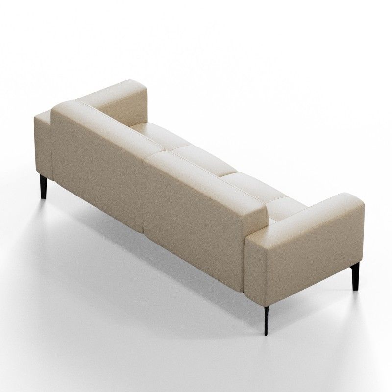 EXE‑03 – Three‑Seat Sofa · Solid Wood Frame · High‑Resilience Foam · Aluminium Alloy Legs