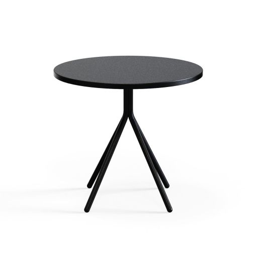 Ozian‑500‑B – Round Side Table · 18 mm MFC Straight‑Edge Top · Powder‑Coated Steel Frame