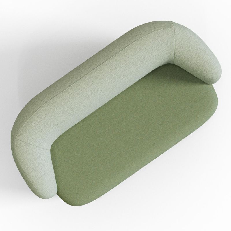 Plump‑2A2 – Two‑Seat Lounge Sofa · Solid Wood Frame · High‑Resilience Foam