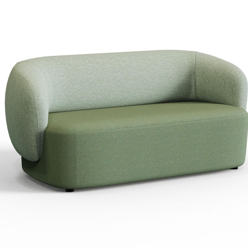 Plump‑2A2 – Two‑Seat Lounge Sofa · Solid Wood Frame · High‑Resilience Foam