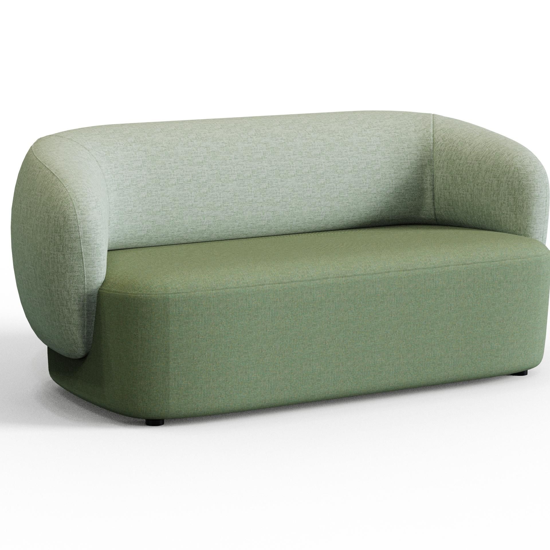 Plump‑2A2 – Two‑Seat Lounge Sofa · Solid Wood Frame · High‑Resilience Foam