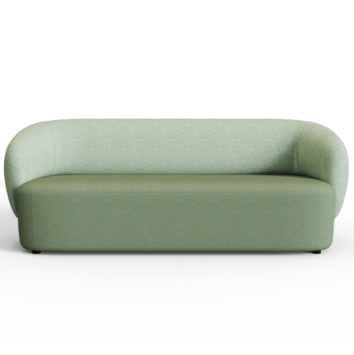 Plump‑2A3 – Three‑Seat Lounge Sofa · Solid Wood Frame · High‑Resilience Foam