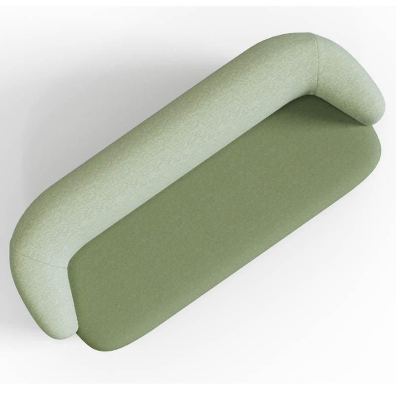 Plump‑2A3 – Three‑Seat Lounge Sofa · Solid Wood Frame · High‑Resilience Foam