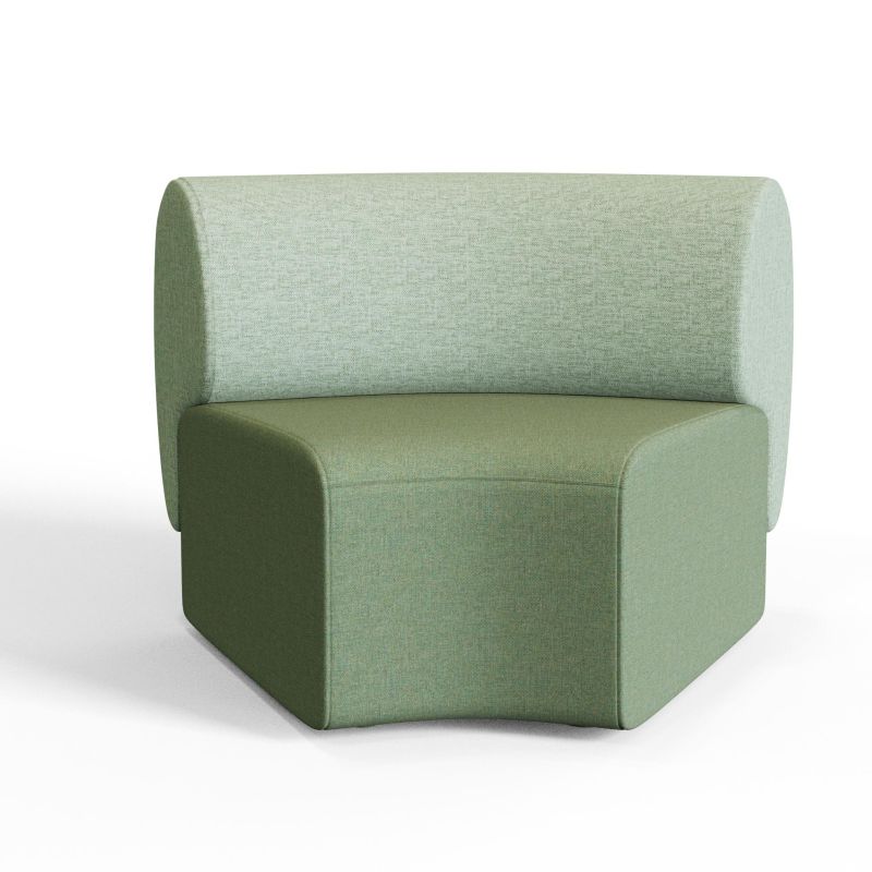 Plump‑V1 – Armless Single‑Seat Sofa · Solid Wood Frame · High‑Resilience Foam