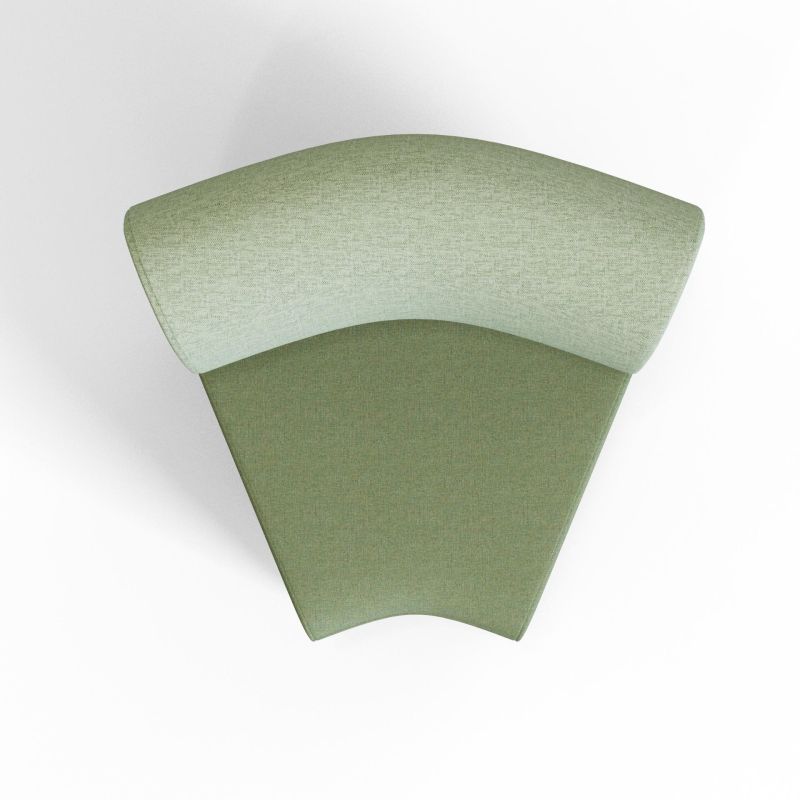 Plump‑V1 – Armless Single‑Seat Sofa · Solid Wood Frame · High‑Resilience Foam