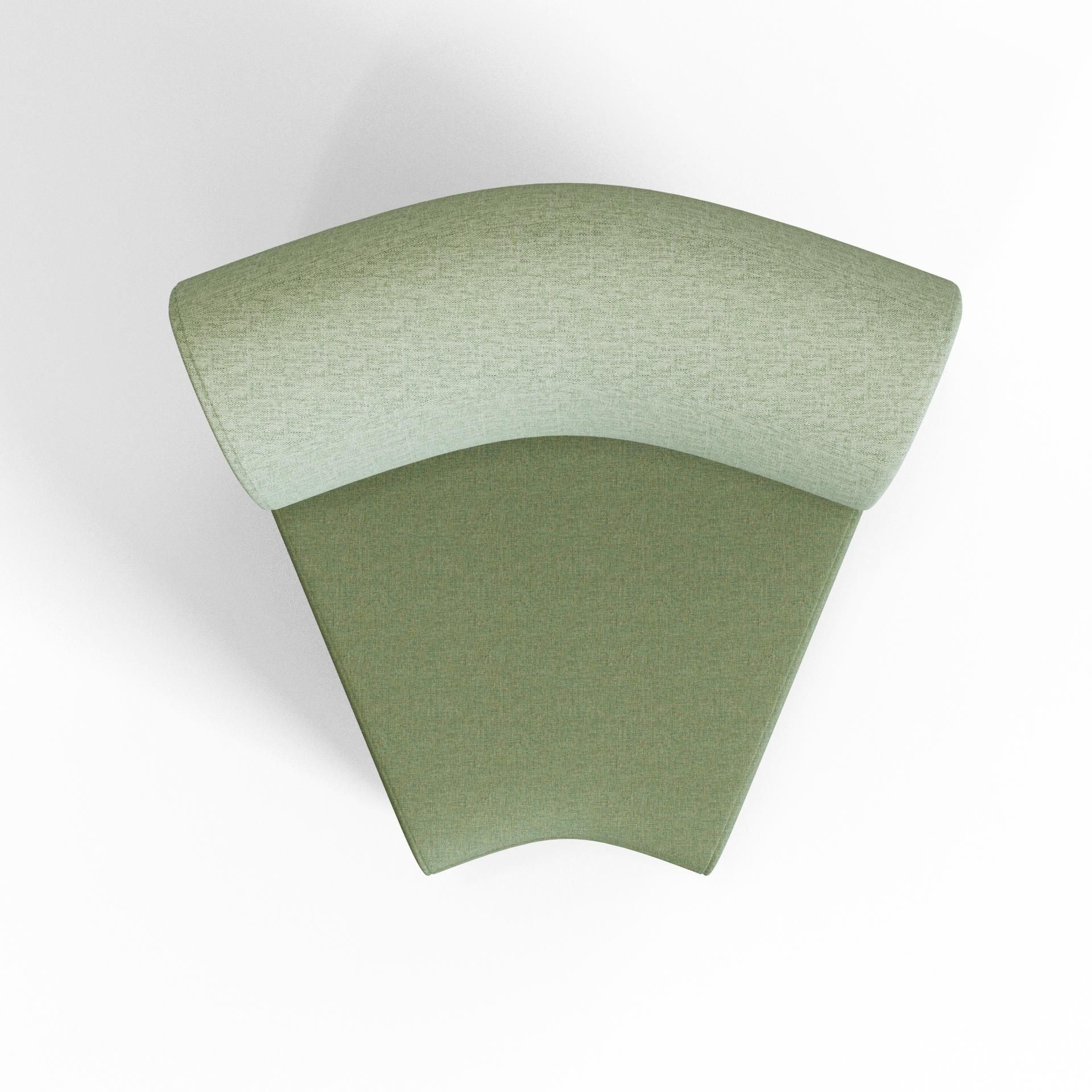 Plump‑V1 – Armless Single‑Seat Sofa · Solid Wood Frame · High‑Resilience Foam