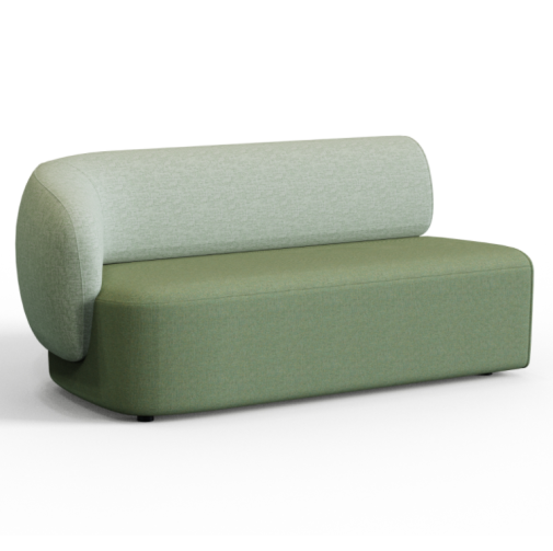 Plump‑1A2 – Two‑Seat Sofa · Solid Wood Frame · High‑Resilience Foam